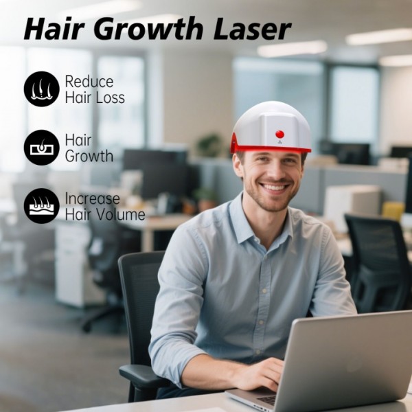 Laser Hair Growth Cap,Red Light Therapy Cap TW147,Laser Hair Growth System Hair Loss Treatments for Men and Women,Hair Regrowth Treatments Laser Cap (White)